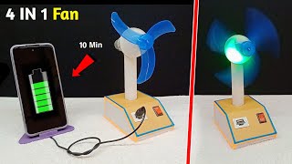 How To Make Rechargeable Table Fan From DC Motor At Hom