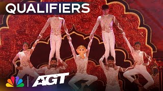 Warrior Squad takes their performance to new HEIGHTS! | Qualifiers | AGT 2023