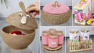 Durable & super useful! 6 Diy Jute Storage Craft Ideas 