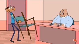 Suppandi In The Interview - When Suppandi Heckled The Interviewer - Cartoon Stories - Funny Cartoons