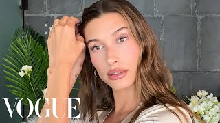 Hailey Bieber's Date Night Skin Care & Makeup Routine 