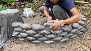 Very Cool Cement Ideas - Garden Decoration with Aquariu